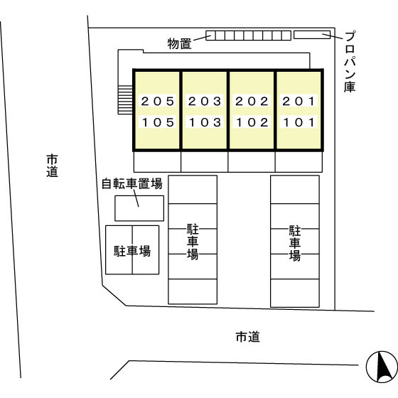 メゾンドールの区画図
