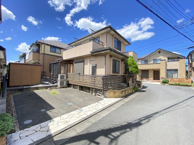入間市扇台２丁目中古戸建ての外観|現地写真　　北東角地　扇台土地区画整理事業区域内