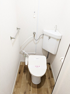 温水洗浄機能付きのトイレ