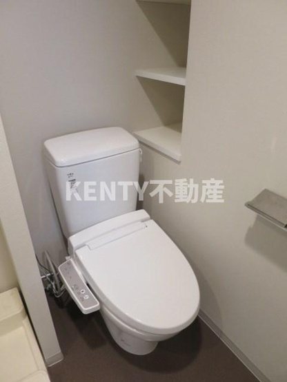 【トイレ】 | ＡＸＡＳ大森西ＡｓｙｌＣｏｕｒｔ | 落ち着いた色調のトイレです