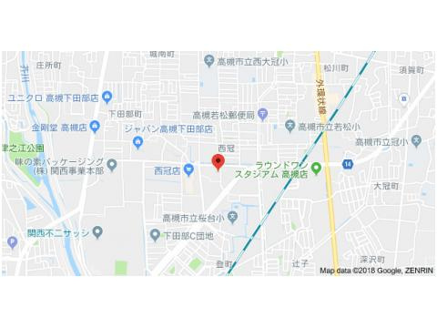 アプレシオ西冠1の地図