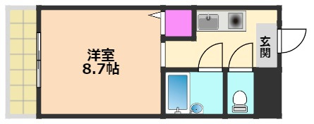 アプレシオ西冠1の間取り