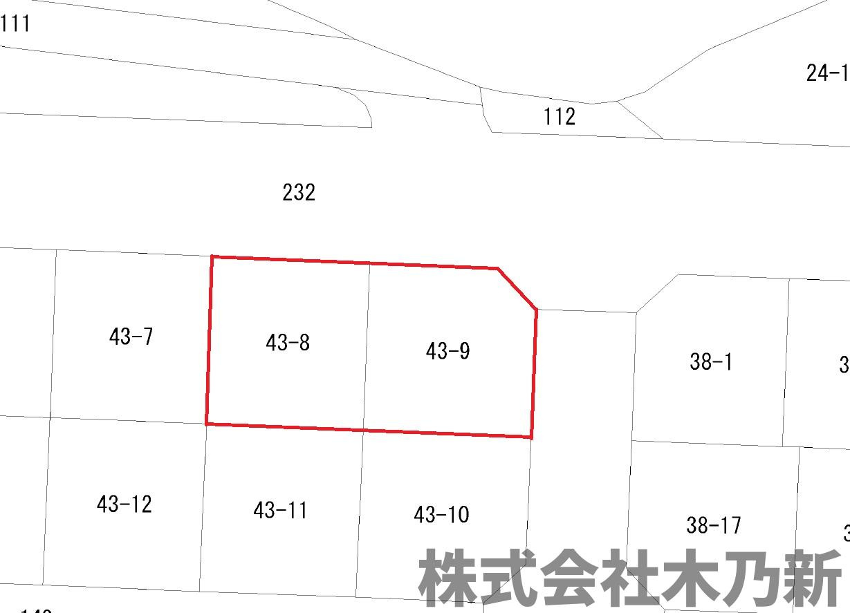 大井南43売地の土地図