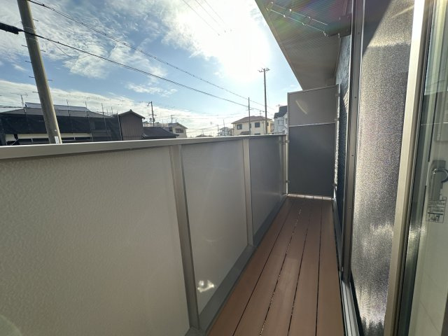 タウンさらⅡのバルコニー