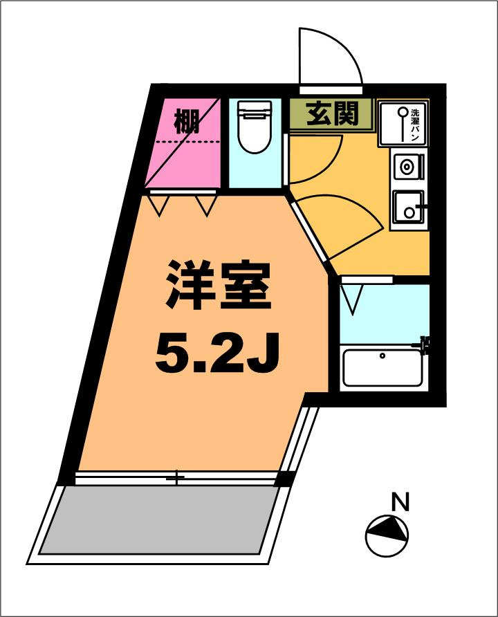 月村マンションNo.17の間取り