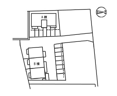 【区画図】 | メゾンド　フルール　A棟 | 配置図