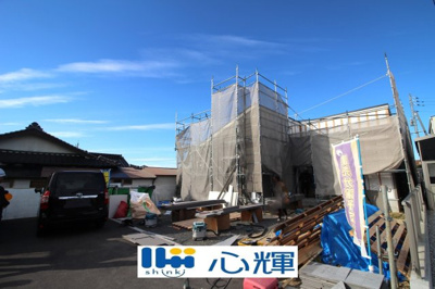 【外観】 | リーブルガーデン防府市仁井令第６（２号棟） | 現地(2024年10月30日撮影）
室内工事中です。