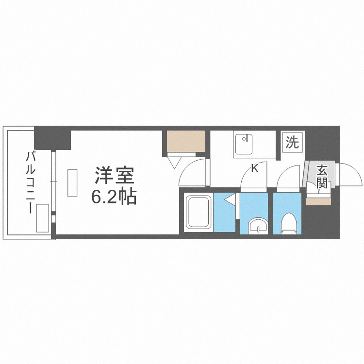 プレサンス難波インフィニティの間取り