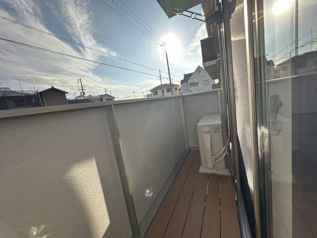 タウンさらⅡのバルコニー