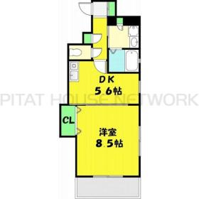 【間取り】 | ソレイユ白鳩