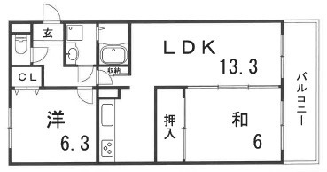 フレーブフレールの間取り