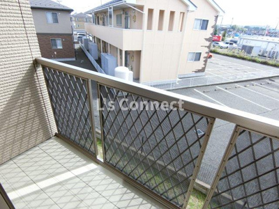 【バルコニー】 | コーポ白鳥Ｃ棟 | ２階のお部屋で洗濯物もたくさん干せます。