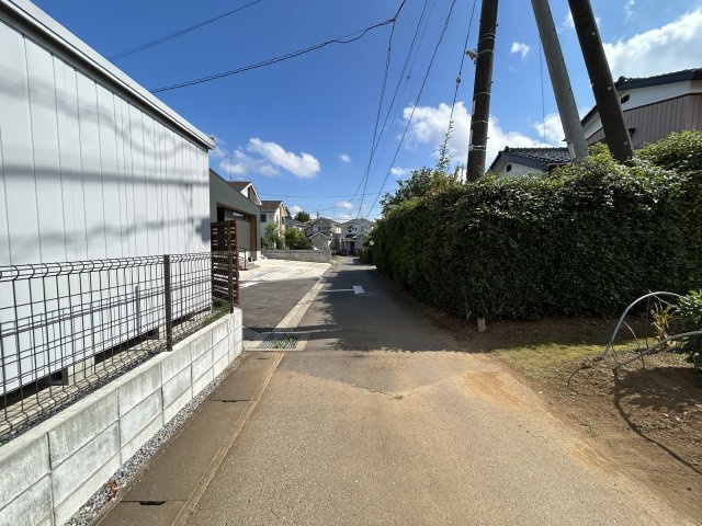 つくば市高見原４丁目土地　260坪の前面道路含む現地写真|前面道路含む現地写真