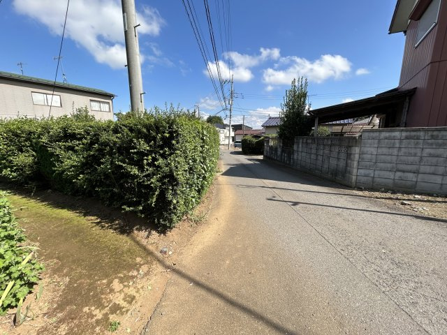 つくば市高見原４丁目土地　260坪の外観|前面道路含む現地土地写真