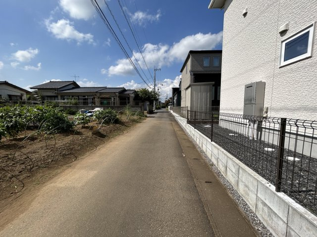 つくば市高見原４丁目土地　260坪の前面道路含む現地写真|前面道路含む現地写真