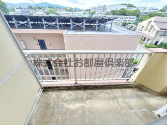 第三コーポ江頭のバルコニー