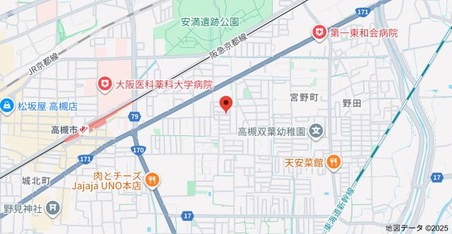 テンマハイツの地図