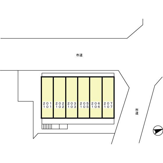 ルミエールＫの区画図