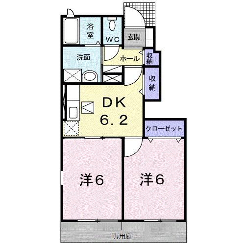 【間取り】 | コートジュネス　Ⅱ