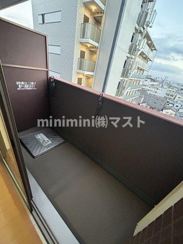 エステムコート大阪ベイエリアのバルコニー