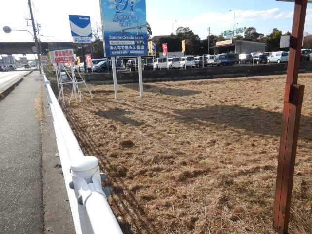倉敷市三田　旧２号線沿い　事業用借地の外観