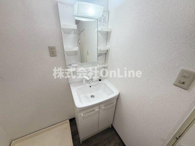 八尾市北本町２丁目の賃貸マンションの独立洗面台