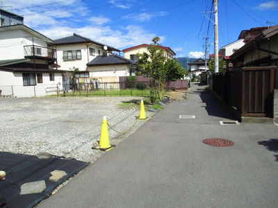 【外観】 | 岡谷市中央町3丁目 売地④ | 外観と前面道路