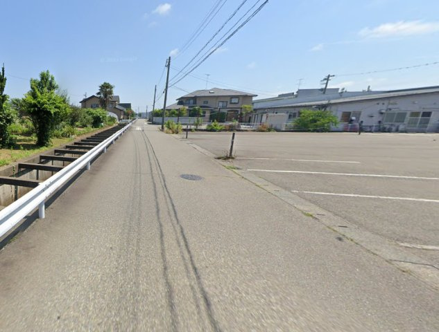 あわら市大溝2丁目　土地の前面道路含む現地写真