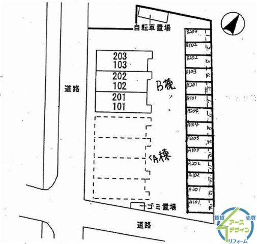 MTハイツ2号館の駐車場|駐車場に車を止められます
