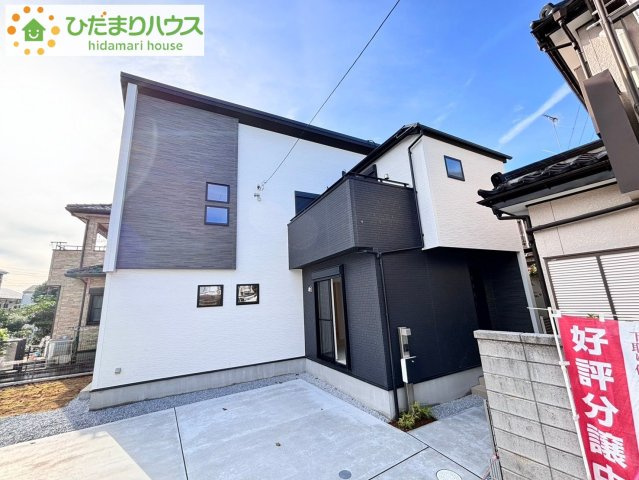 上尾市弁財1丁目　2期　新築一戸建て　ブルーミングガーデン　01の外観|落ち着いた雰囲気のあるお洒落な外観！