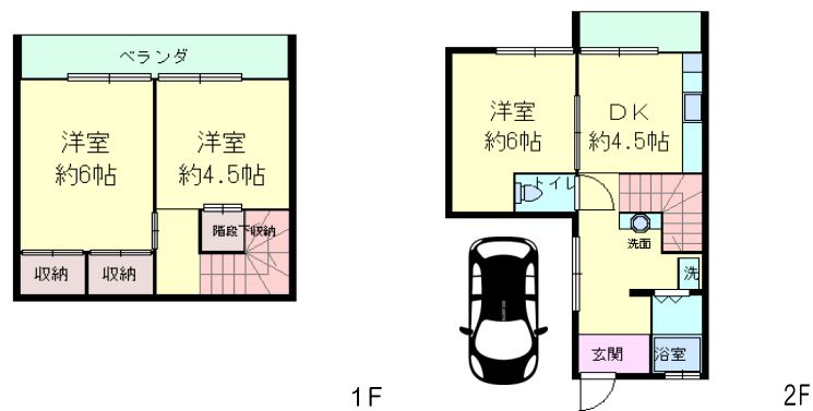 垂水区名谷町290-1テラスの間取り
