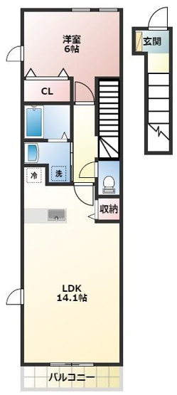 【間取り】 | ユトリロ忠興A