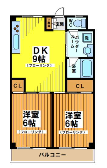 【間取り】 | 第3パークサイド羽根木