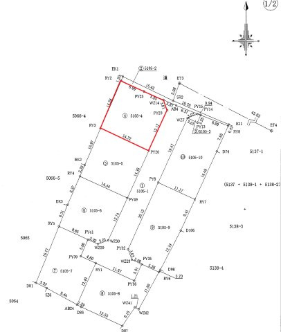 【土地図】 | 合志市野々島　全7区画（1号地） | ☆土地図☆