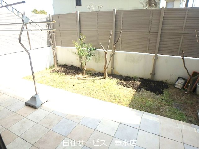 アルファステイツ西明石Ⅲの庭|お庭の付いた物件です