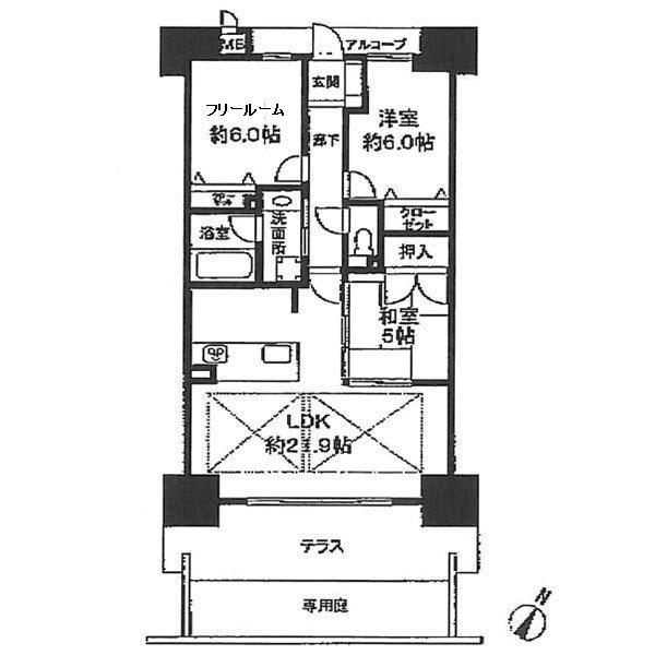 アルファステイツ西明石Ⅲの間取り