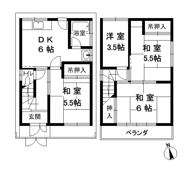 神戸市垂水区舞子台１丁目の一戸建ての間取り