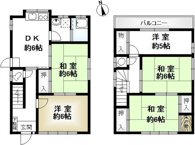 神戸市垂水区乙木２_戸建ての間取り