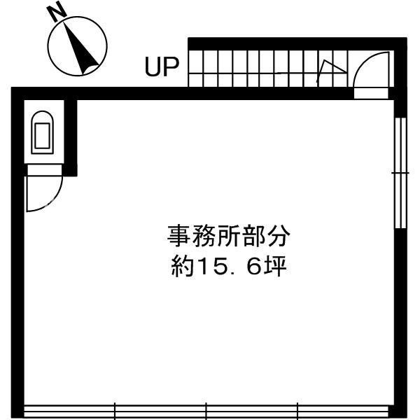 本多聞店舗の間取り