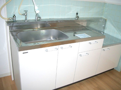 【キッチン】 | 米虫ハイツ | 2口コンロ設置できます