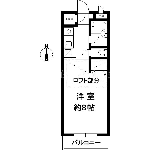 メゾンカンタチオの間取り|１K