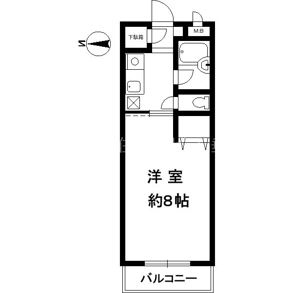 メゾンカンタチオの間取り|１K