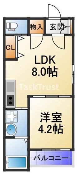 【間取り】 | F asecia 関目