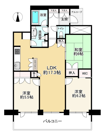 【間取り】 | 大阪ウエストゲートタワー