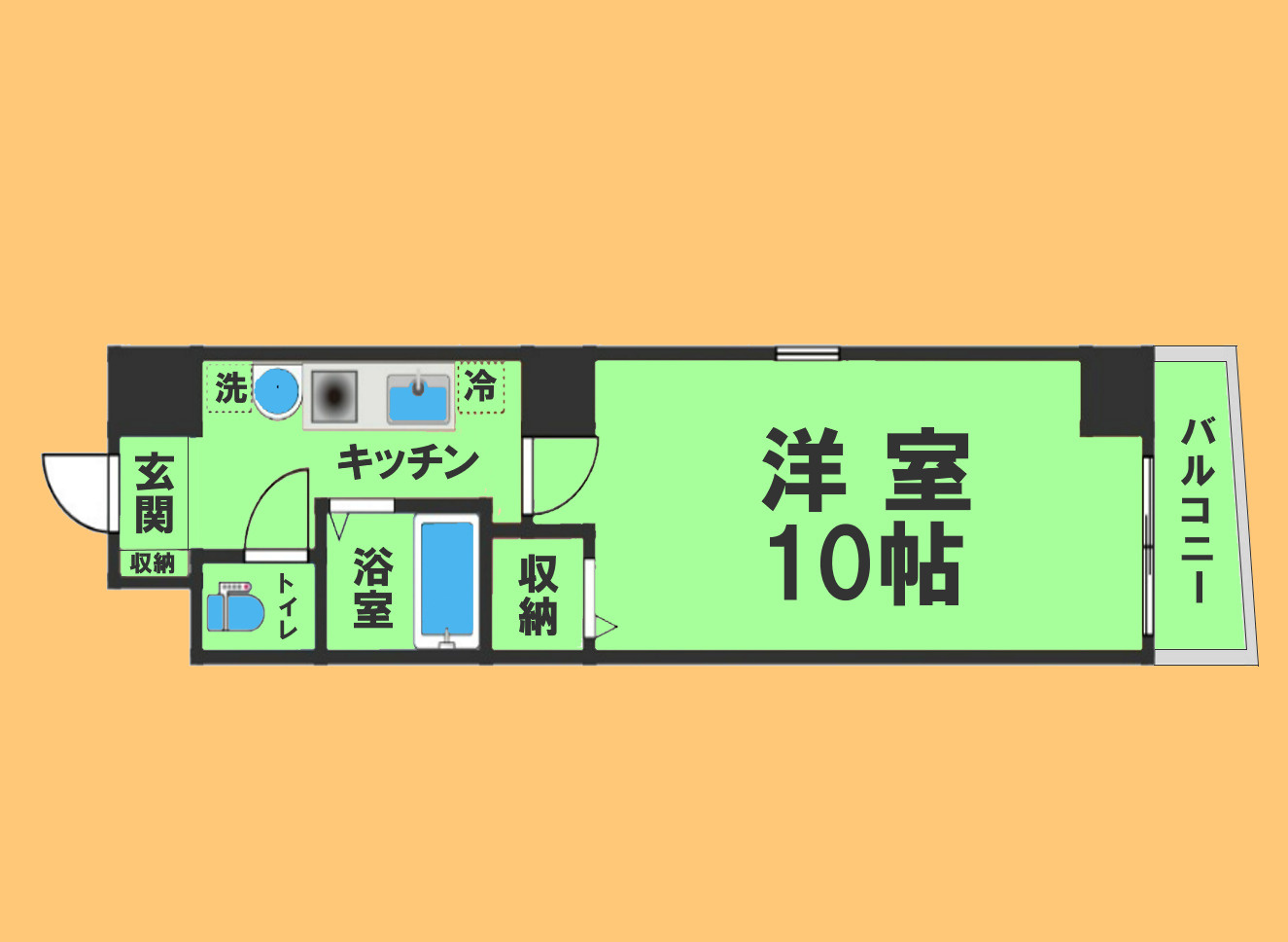 ITOH弐番館の間取り|※反転タイプ
