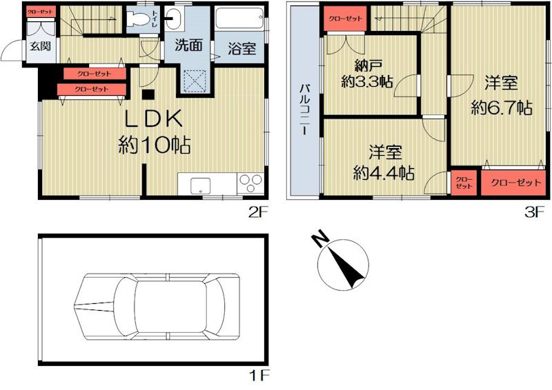 神戸市灘区寺口町戸建の間取り