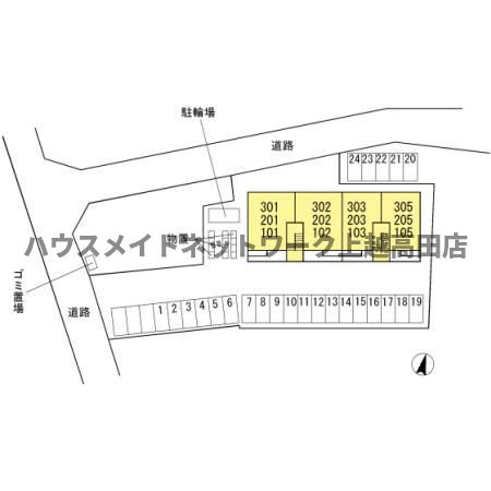 カーサ・チェントロの区画図|配置図