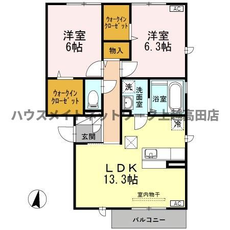 カーサ・チェントロの間取り|間取図