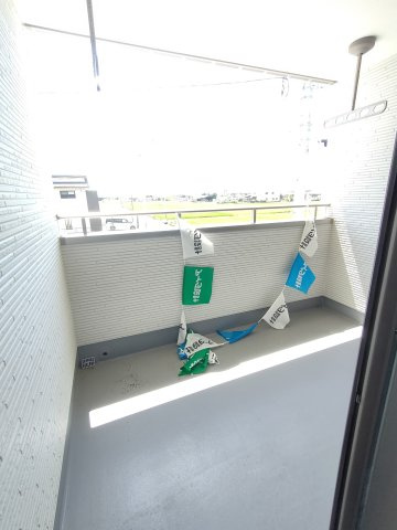 いろどりアイタウン熊本市南区八分字町のバルコニー