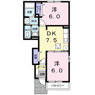 【間取り】 | ベル・アンジュＡ